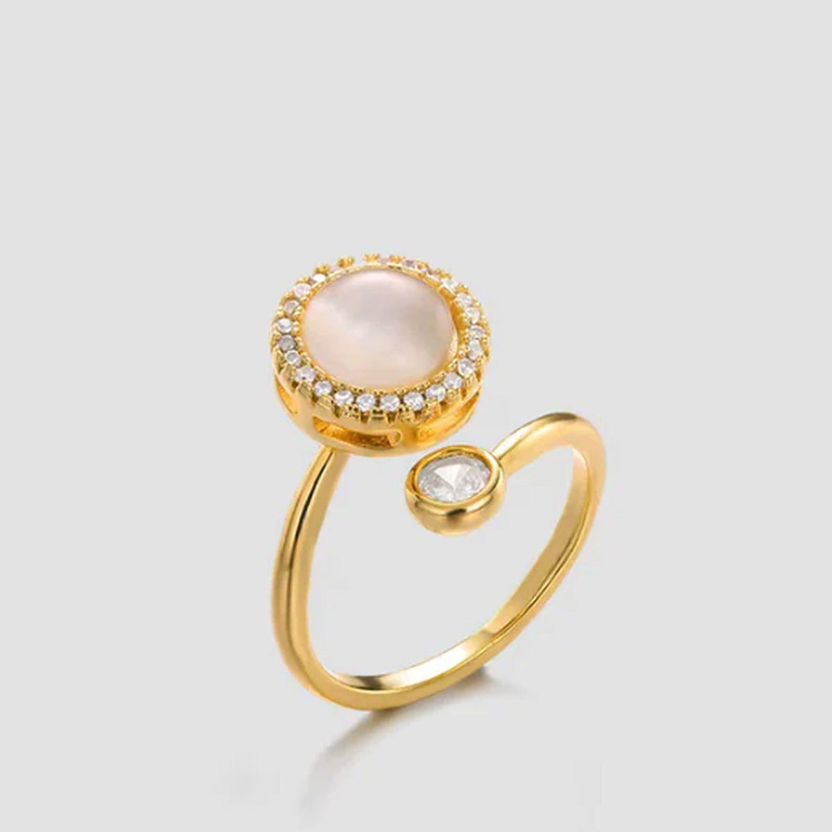 Anillo antiestrés: Nácar dorado
